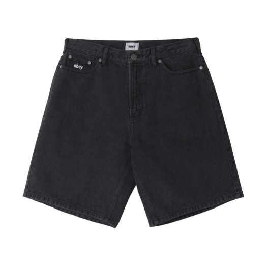 Bigwig baggy denim short Faded black